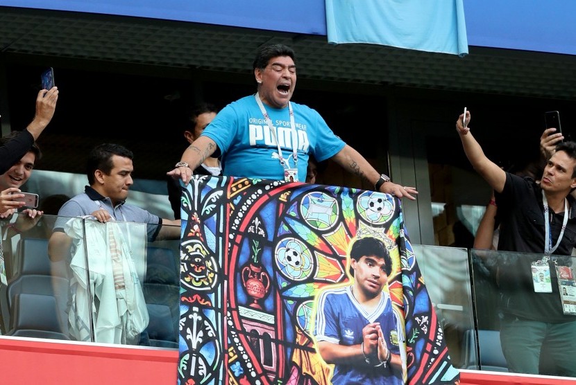 Legenda sepakbola Argentina, Diego Armando Maradona. (Foto: Istimewa)