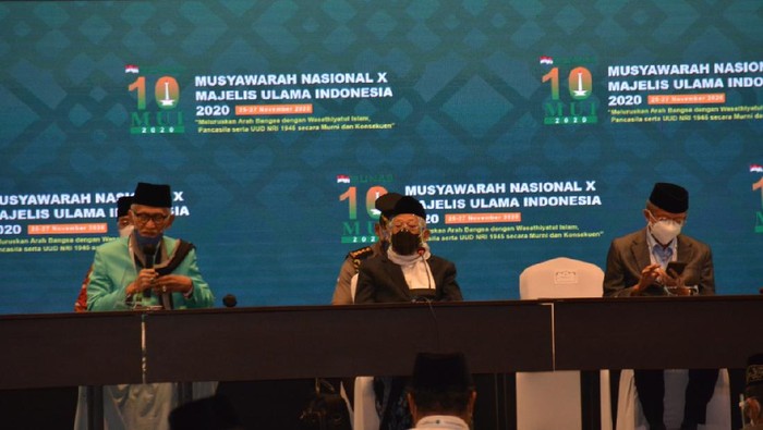 Rapat formatur menetapkan kepengurusan MUI periode 2020-2025 telah berakhir. (Foto: Devkom MUI)