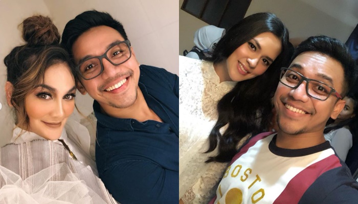 Makeup artis (MUA) Bubah Alfian pose bersama artis Luna Maya dan penyanyi Raisa. (Foto: Instagram)