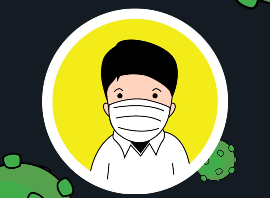 Ilustrasi pakai masker cegah penyebaran virus Covid-19. (Grafis: Fa Vidhi/Ngopibareng.id)