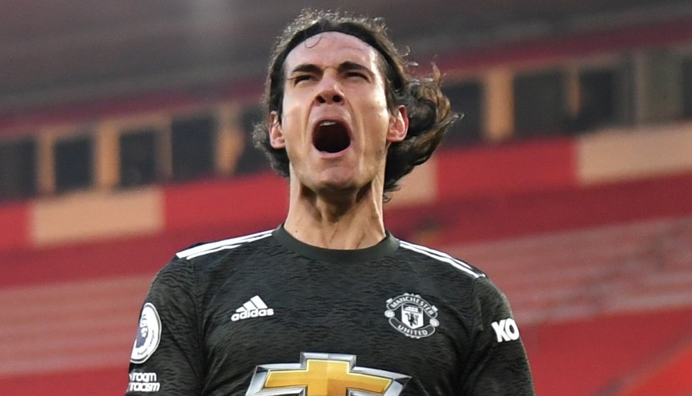 Edinson Cavani terancam disanksi setelah dianggap rasis. (Foto: Twitter/@ManUtd)