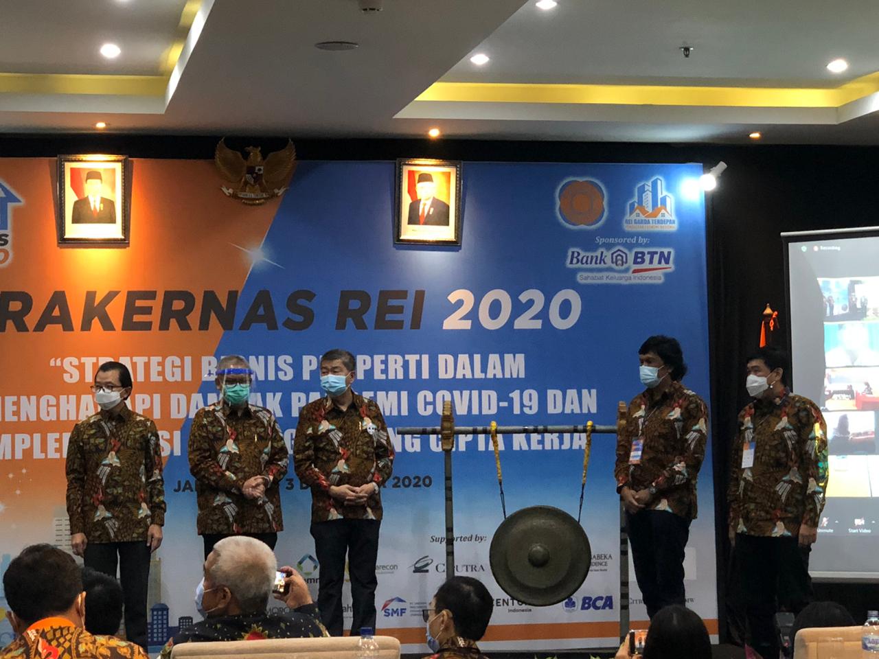 Kegiatan Rakernas REI dibuka Wakil Presiden RI KH Makruf Amin secara daring. (Foto: Dok. REI) 