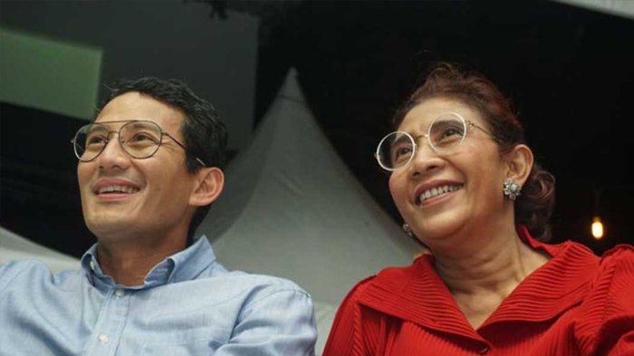 Sandiaga Uno dan Susi Pudjiastuti disebut masuk dalam bursa Menteri Kelautan dan Perikanan (KKP) menggantikan posisi Edhy Prabowo yang tersangkut dugaan kasus korupsi. (Foto: Instagram)