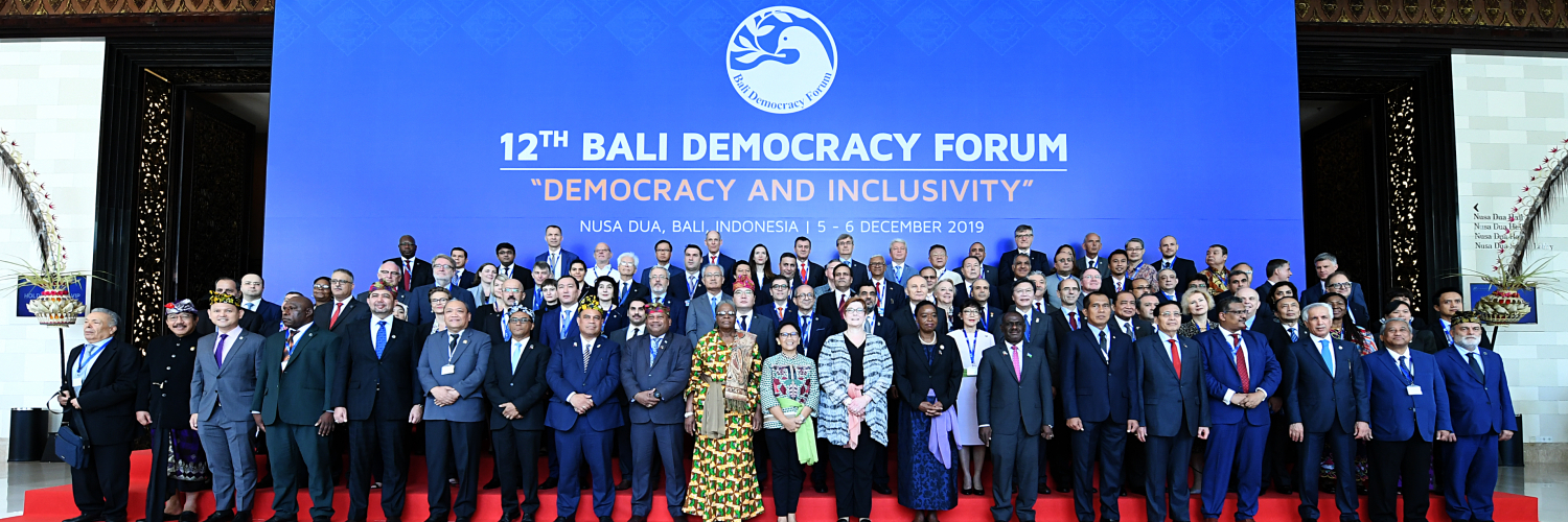 Indonesia aktif menggelar forum internasional, seperti Bali Democracy Forum (BDF) Ke-12 pada tahun 2019 (Foto: dok/Kemlu)