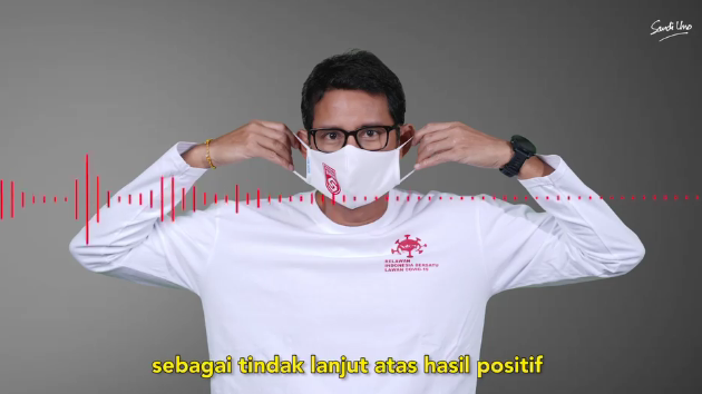 Sandiaga Uno memberikan kabar jika dirinya positif terinfeksi Covid-19. (Instagram)