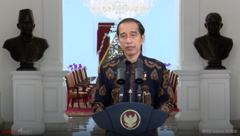 Peringatan Hari HAM Dunia, Kamis 10 Desember 2020. (Foto: YouTube Setpres)