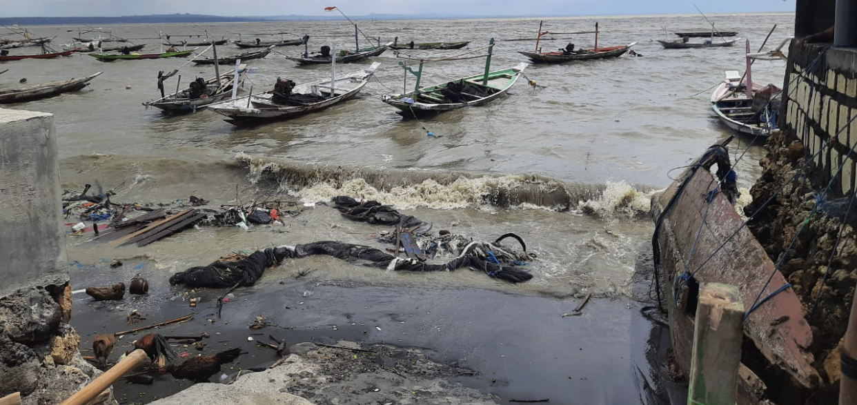 Kondisi Pantai Kenjeran Surabaya (Foto: Andhi Dwi/Ngopibareng.id)