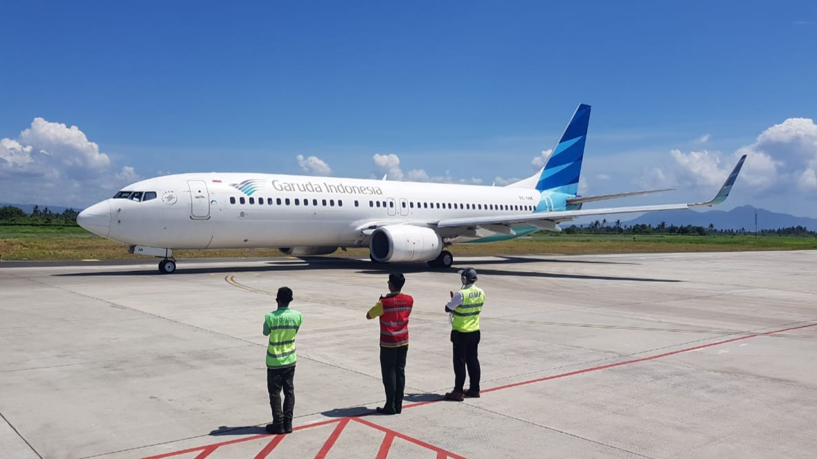 Aktivitas di Bandara Banyuwangi (foto:istimewa)