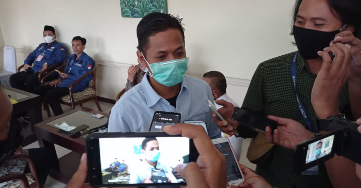 Ketua Badan Pengawas Pemilu (Bawaslu) Surabaya, M. Agil Akbar, di Hotel Singgasana, Selasa, 15 Desember 2020 (Foto: Andhi Dwi/Ngopibareng.id)