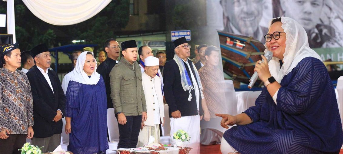 Anita Wulandari Wahid, putri ke-3 Gus Dur, di depan para tokoh di Bogor. (Foto: Istimewa)