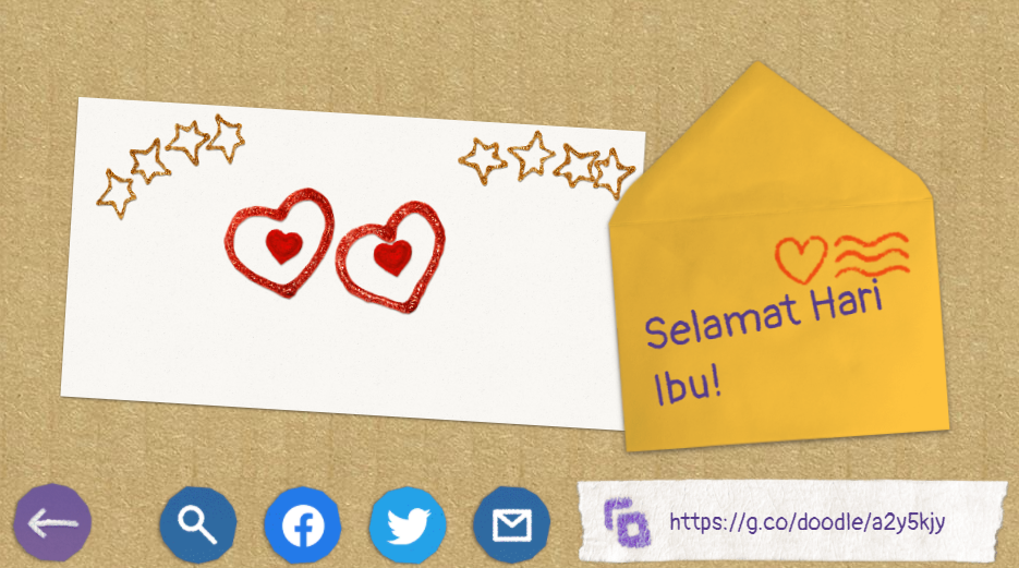 Google Doodle merayakan Hari Ibu Nasional secara virtual. (Foto: Google)