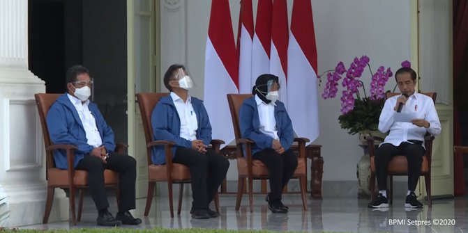 Presiden Joko Widodo (Jokowi) resmi mengumumkan enam menteri baru didampingi Wakil Presiden (Wapres) Ma'ruf Amin, Selasa 22 Desember 2020. Keenam menteri baru tersebut akan dilantik Rabu besok. (Foto: YouTube BPMI)