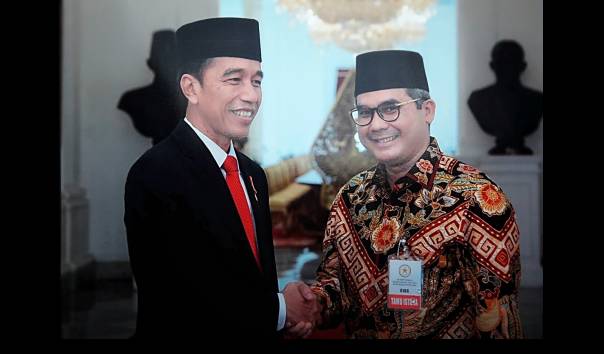 Harvick Hasnul Qolbi, diangkat sebagai Wamentan, bersama Presiden Joko Widodo. (Foto: Istimewa)