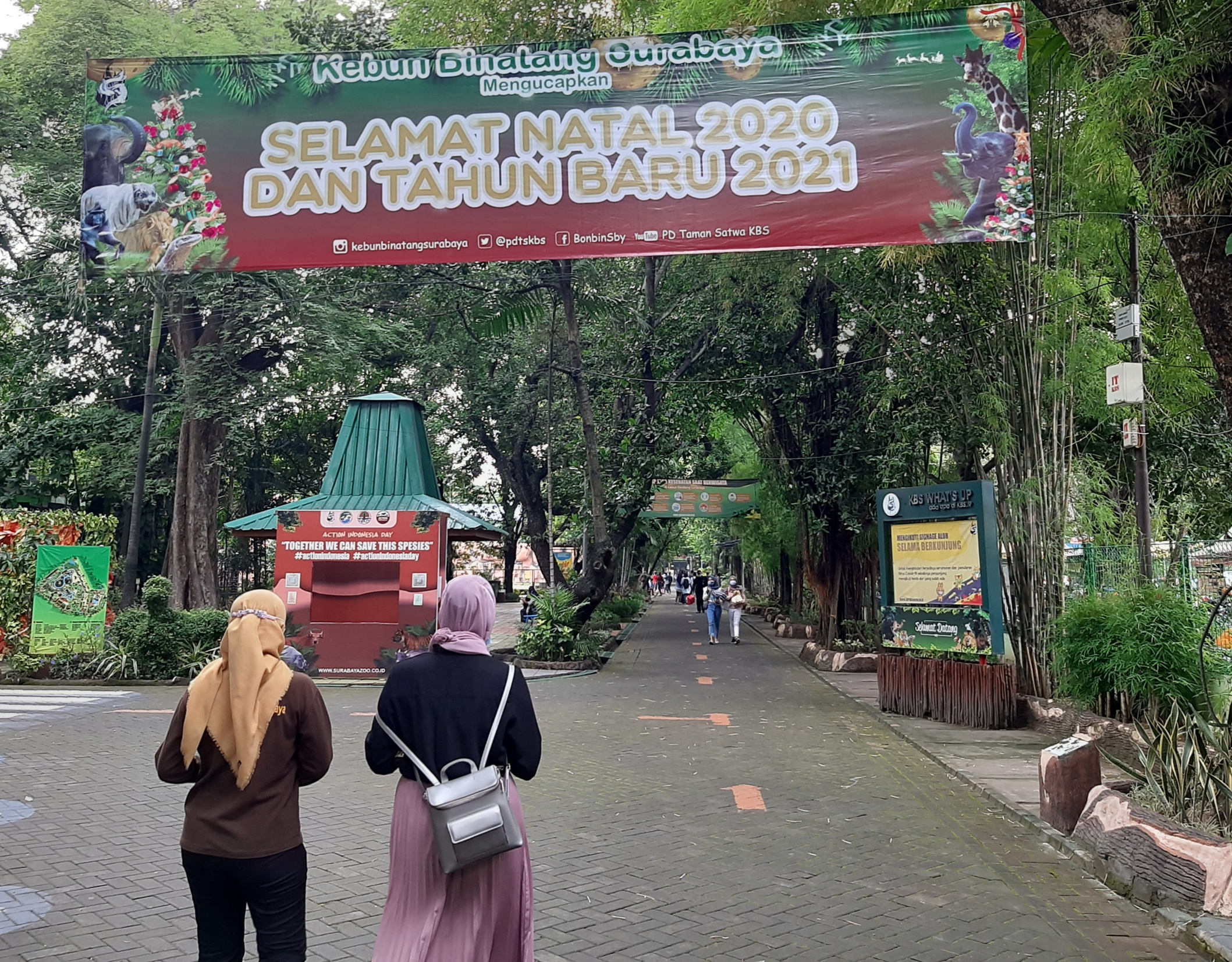 Suasana KBS di hari libur Nataru, 26 Desember 2020. (Foto: Pita Sari/Ngopibareng.id)