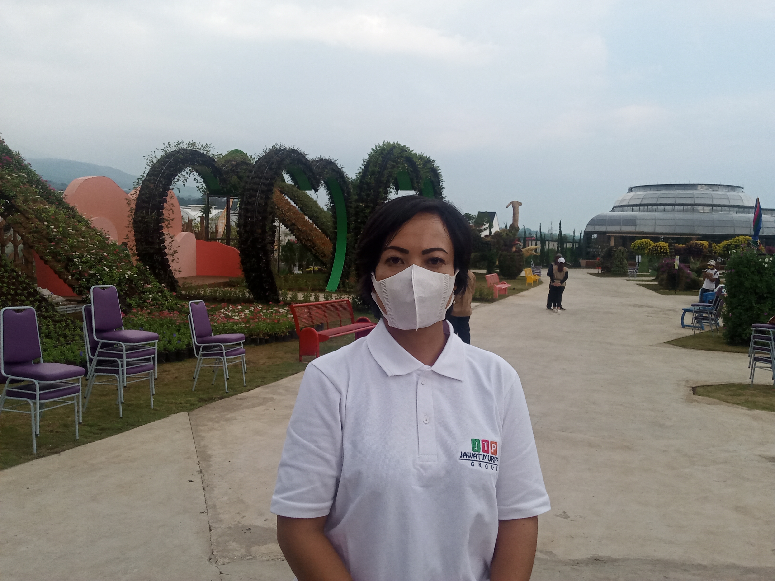 Marketing and Public Relation Manager Jatim Park Group, Titik S Aryanto saat ditemui di wahana wisata Batu Love Garden (Foto: Lalu Theo/ngopibareng.id)