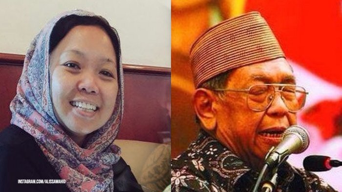 Alissa Wahid dan KH Abdurrahman Wahid (Gus Dur). (Foto: Istimewa)