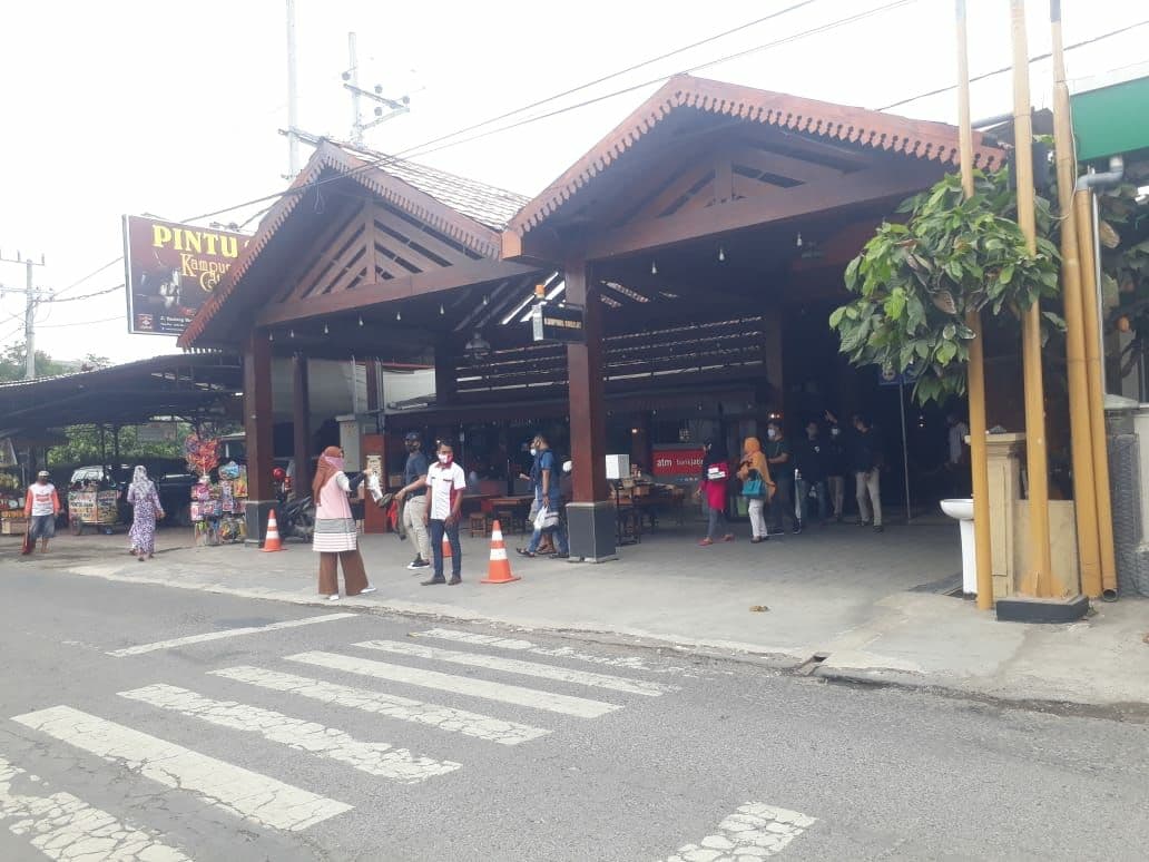 Suasana Kampung Coklat di masa pandemi.