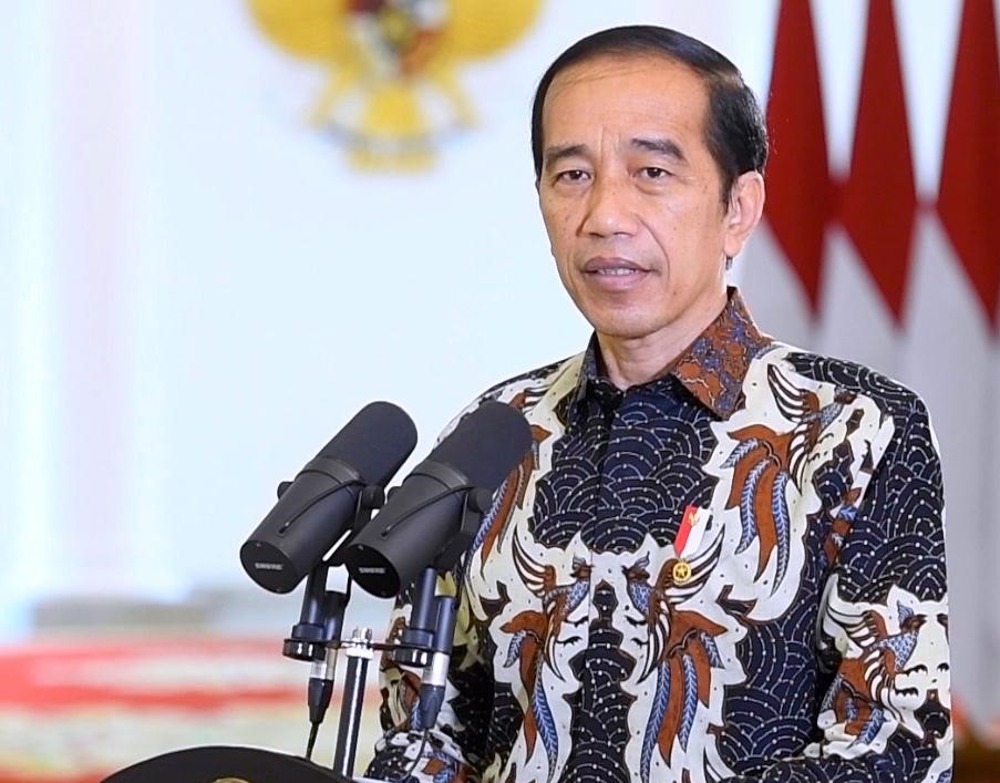 Presiden RI Joko Widodo dalam video sambutan Peringatan Natal Nasional Tahun 2020 yang diunggah melalui Youtube Sekretariat Presiden di Jakarta, Minggu, 27 Desember 2020 (Foto: Setpres)