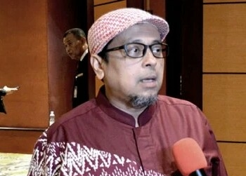 Sekjen Habib Rizieq Center (HRS) Haikal Hassan bingung ditanya bukti mimpinya bertemu Nabi Muhammad. (Foto: Istimewa)