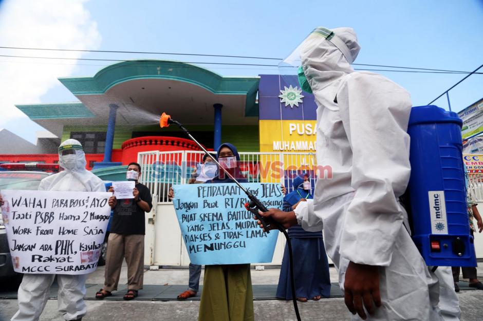 Aksi sosial Muhammadiyah Covid-19 Command Center (MCCC) di Jakarta. (Foto: istimewa)