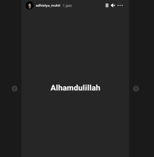 Unggahan status musisi Adhietya Mukti begitu kabar penetapan tersangka video Syur menimpa ibu dan rika. (Foto: Instagram)