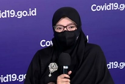 Ketua Bidang Data dan Teknologi Informasi Satgas Penanganan Covid-19 Dewi Nur Aisyah. (Foto: BNPB)