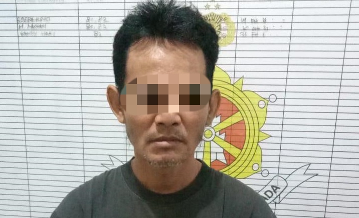 Cabuli anak tiri hingga hamil pria ini ditangkap polisi (foto Istimewa) 