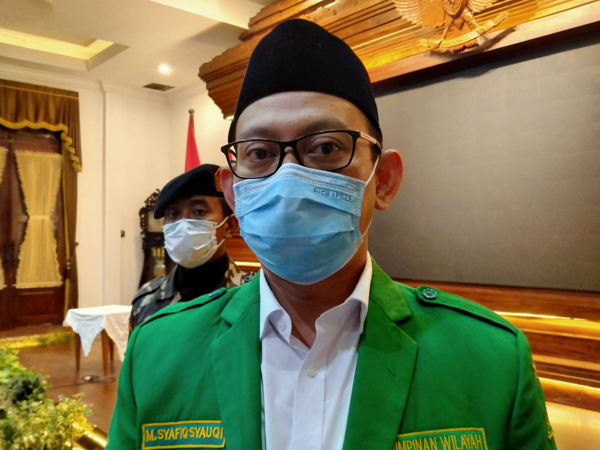 Ketua GP Ansor Jatim, M Syafiq Syauqi. (Foto: Fariz Yarbo/Ngopibareng.id)