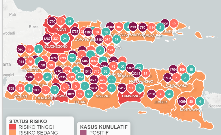 Update Covid-19 Jawa Timur per Kamis 31 Desember 2020. (Info Covid-19 Jawa Timur)