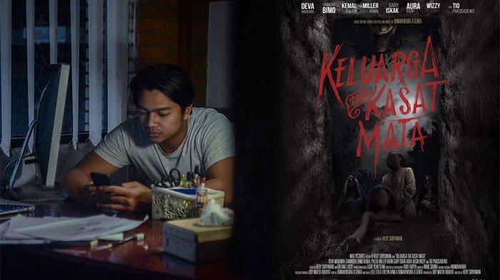 Poster dan salah satu adegan film horor Keluarga Tak Kasat Mata. (Foto: MAX Pictures)