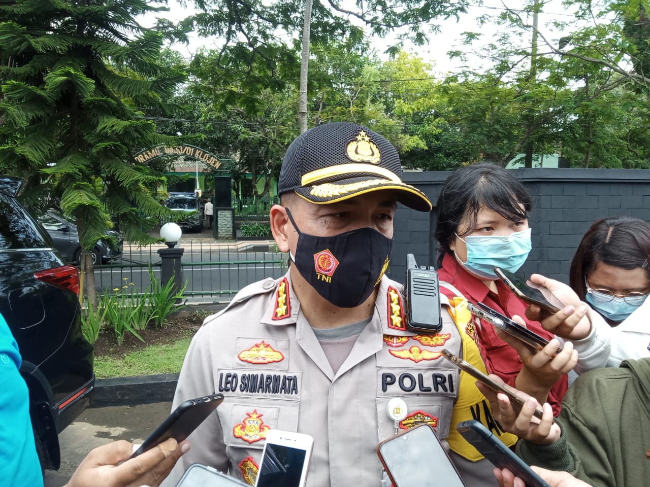 Kapolresta Malang Kota, Kombes Pol Leonardus Simarmata saat ditemui di Kodim 0833 Kota Malang (Foto: Lalu Theo/ngopibareng.id)