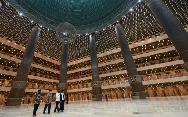 Masjid Istiqlal tampak megah setelah direnovasi besar-besaran. (Foto: Istimewa)