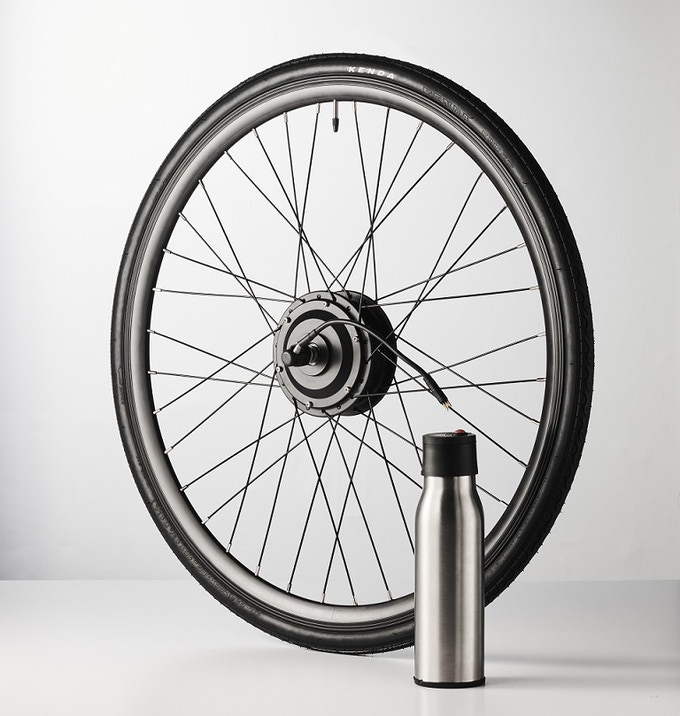 Ultra Ebike wheelset depan  dilengkapi motor 250 watt brushless digital. (Foto: Istimewa)