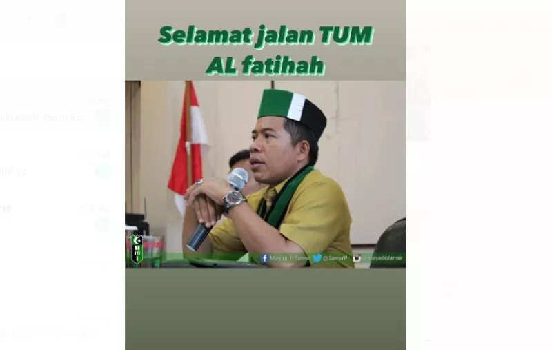 Mantan Ketum PB HMI Mulyadi P Tamsir salah satu penumpang Sriwijaya Air yang hilang kontak. (Foto: Instagram @hmi)