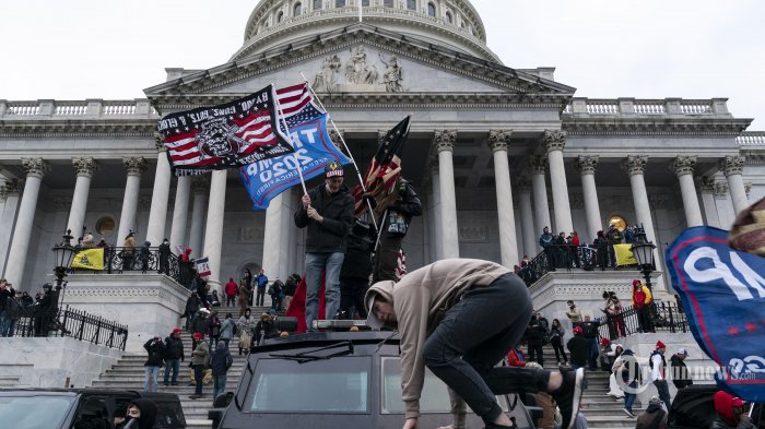 Fakta: Rusuh di gedung Capitol Hill, Washington DC. (Foto: afp)