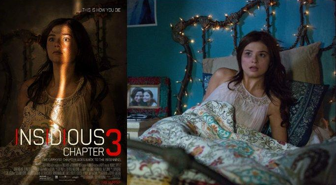 Poster dan salah satu adegan film horor Insidious: Chapter 3. (Foto: Focus Pictures)