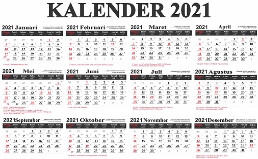 Ilustrasi kalender 2021. (Foto: Google)