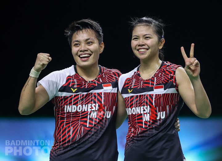 Greysia Polii/Apriyani Rahayu juara Yonex Thailand Open 2021. (Foto: Twitter/@INABadminton)