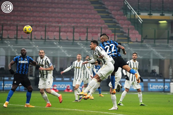 Derby D'Italia antara Inter Milan vs Juventus digelar di Stadion Giuseppe Meazza, Senin 18 Januari 2021 dini hari WIB. (Foto: Twitter @inter_id)