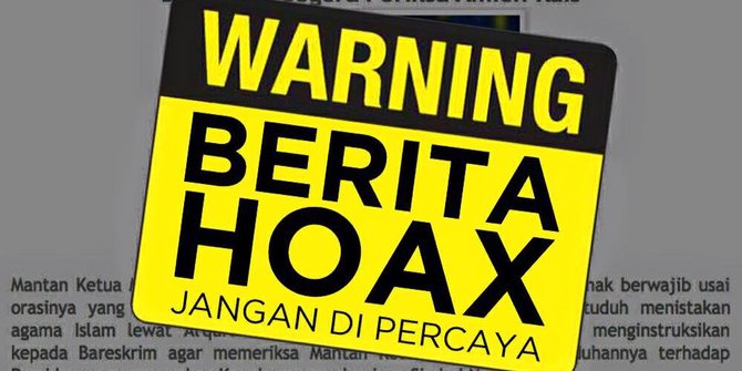 Ilustrasi hoax. (Ilustrasi: Kementerian Komunikasi dan Informatika)