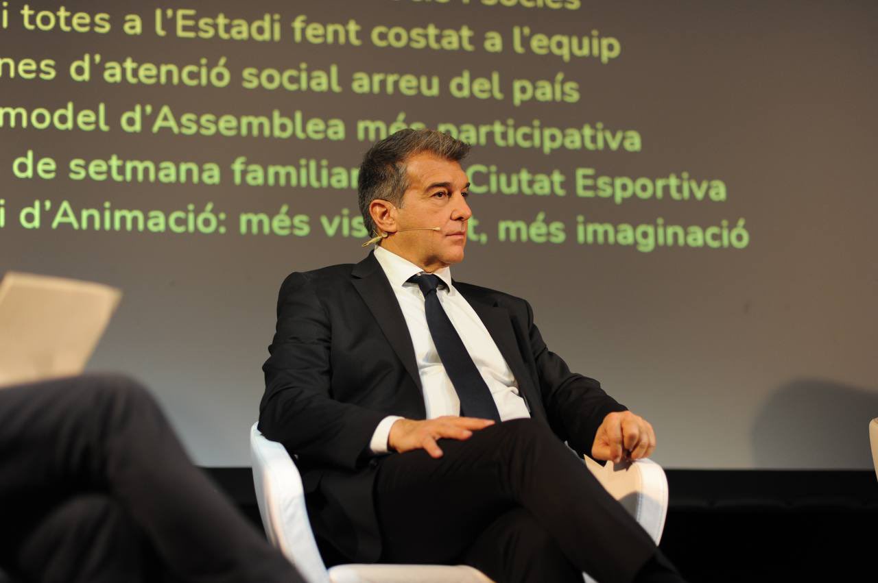 Joan Laporta Ingin pemilu presiden digelar sesuai jadwal. (Foto: Twitter/@