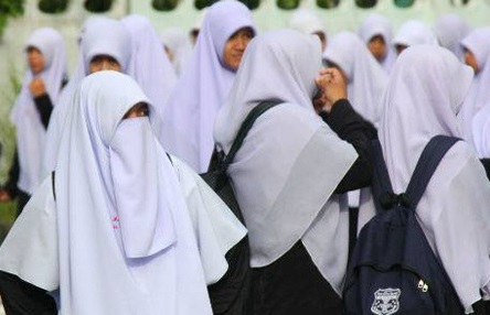 ilustrasi sekolah berhijab. (Foto: Istimewa)