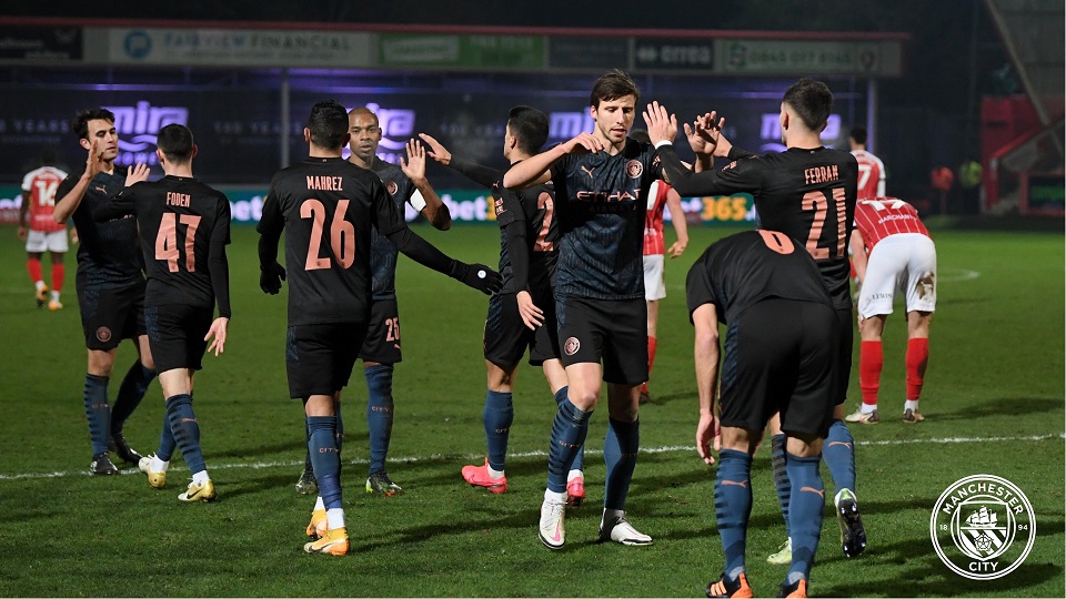 Manchester City mengalahkan Cheltenham Town dengan skor 3-1 di babak keempat Piala FA, Minggu 24 Januari 2021 dini hari waktu Indonesia. (Foto: Twitter)