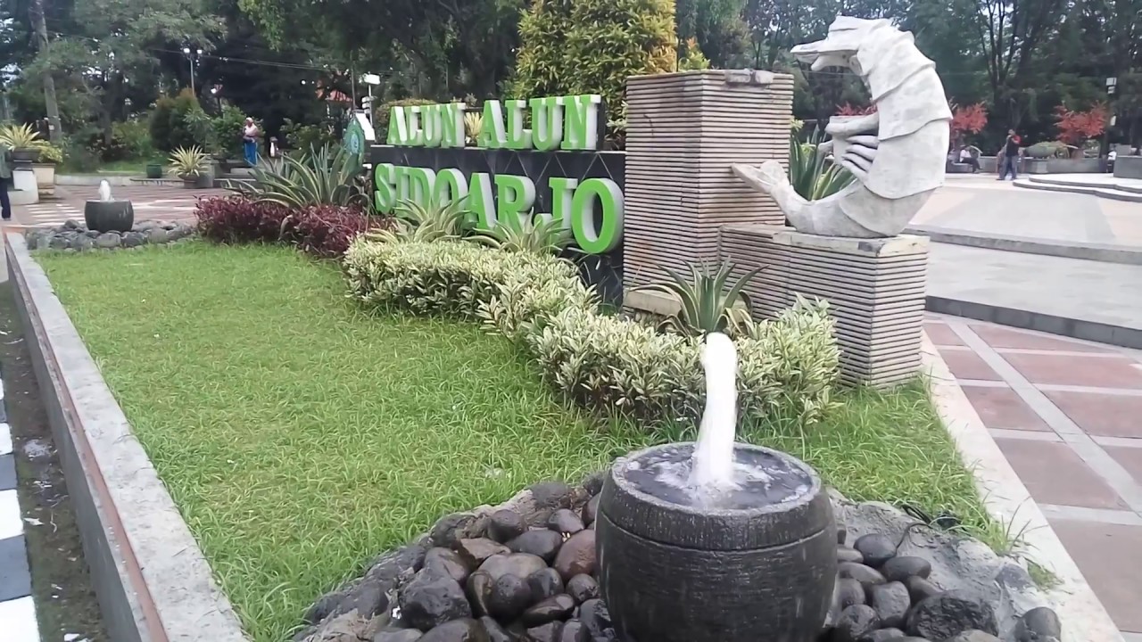 Alun-alun Sidoarjo mulai besok akan ditutup untuk umum. (Foto: Istimewa)