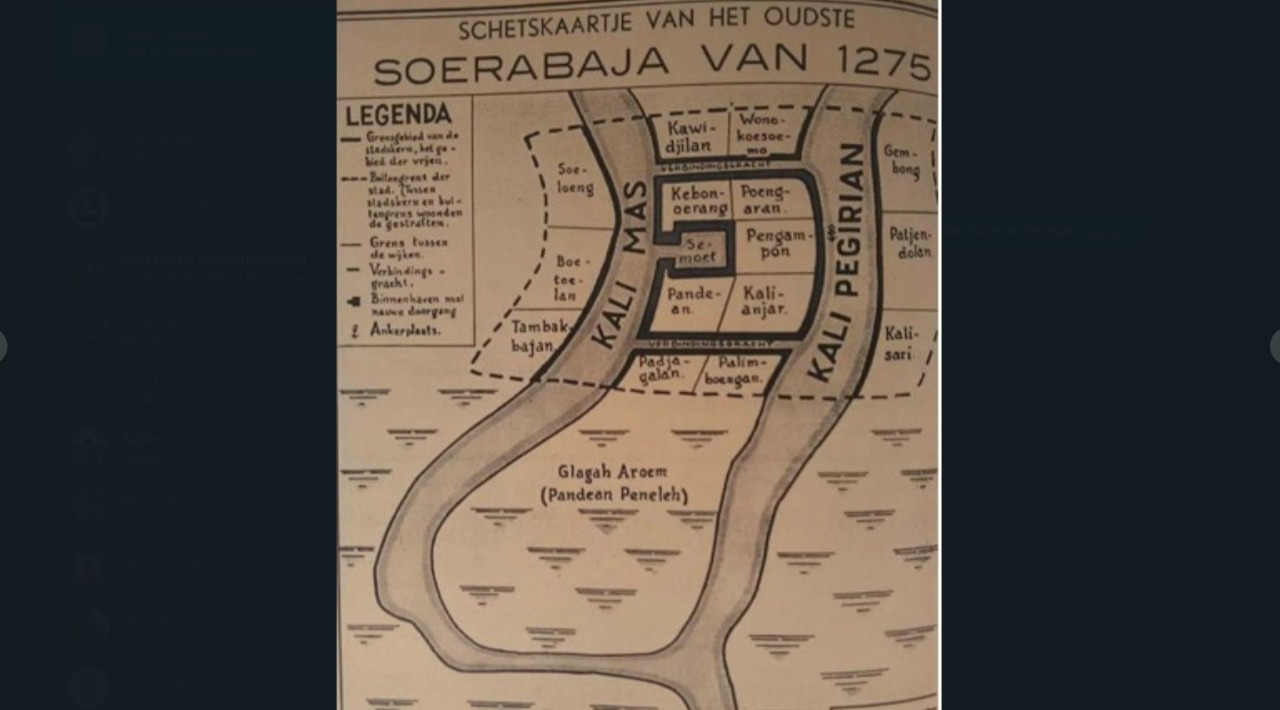 Kampung Pandean dan Peneleh tersebut dalam buku “Er Werd Een Stad Geboren” karya GH Von Faber bahwa kampung ini sudah ada sejak tahun 1270 M. (Istimewa)