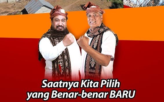 Orient P Riwukore (kiri) menjadi Bupati Sabu Raijua terpilih pada Pilkada 2020 bersama Thobias Uly. (Foto: Istimewa)