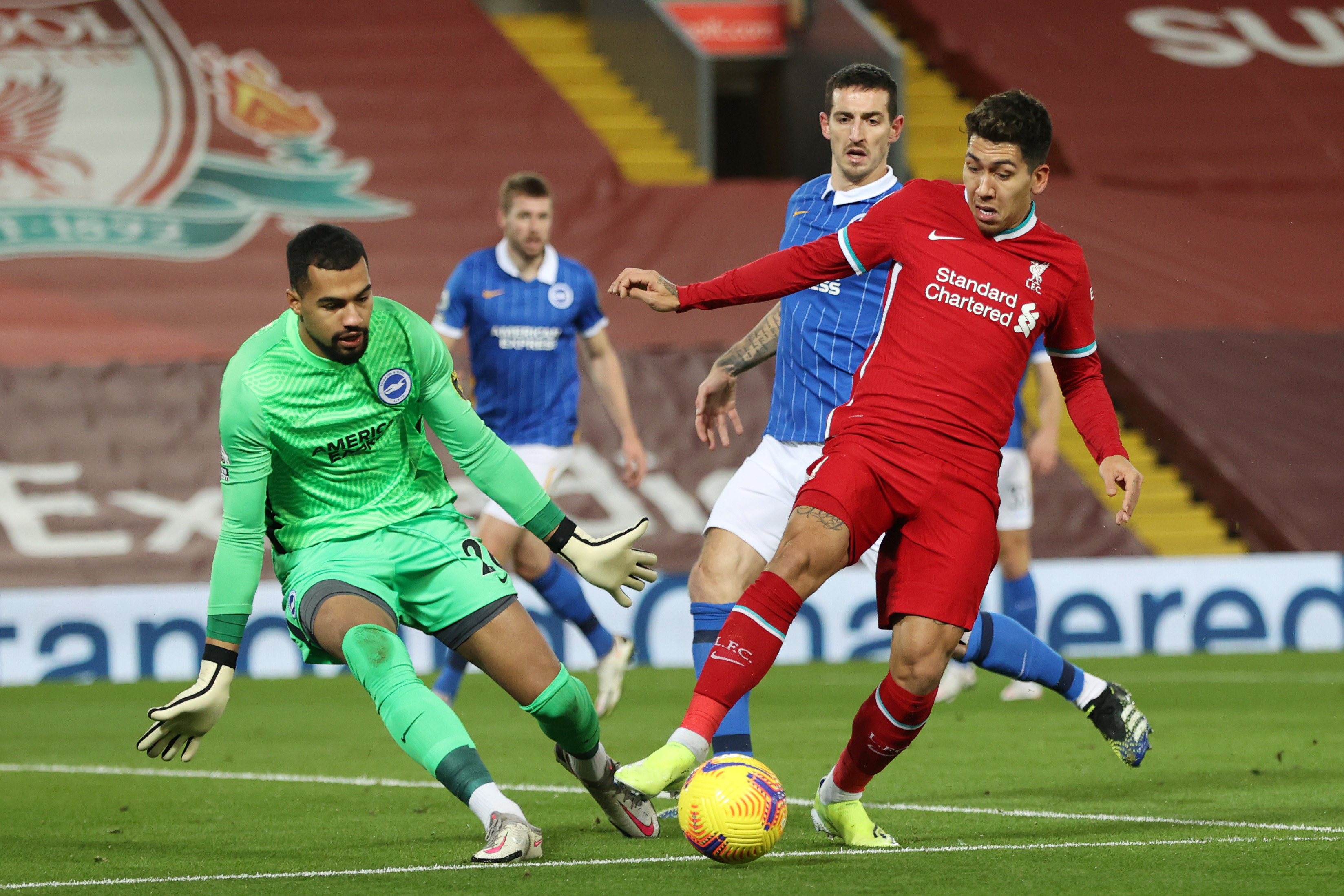 Liverpool keok 0-1 dari Brighton di Anfield dalam laga pekan ke-22 Premier League 2020/2021, Kamis 4 Februari 2021. (Foto: Twitter/@LFC)