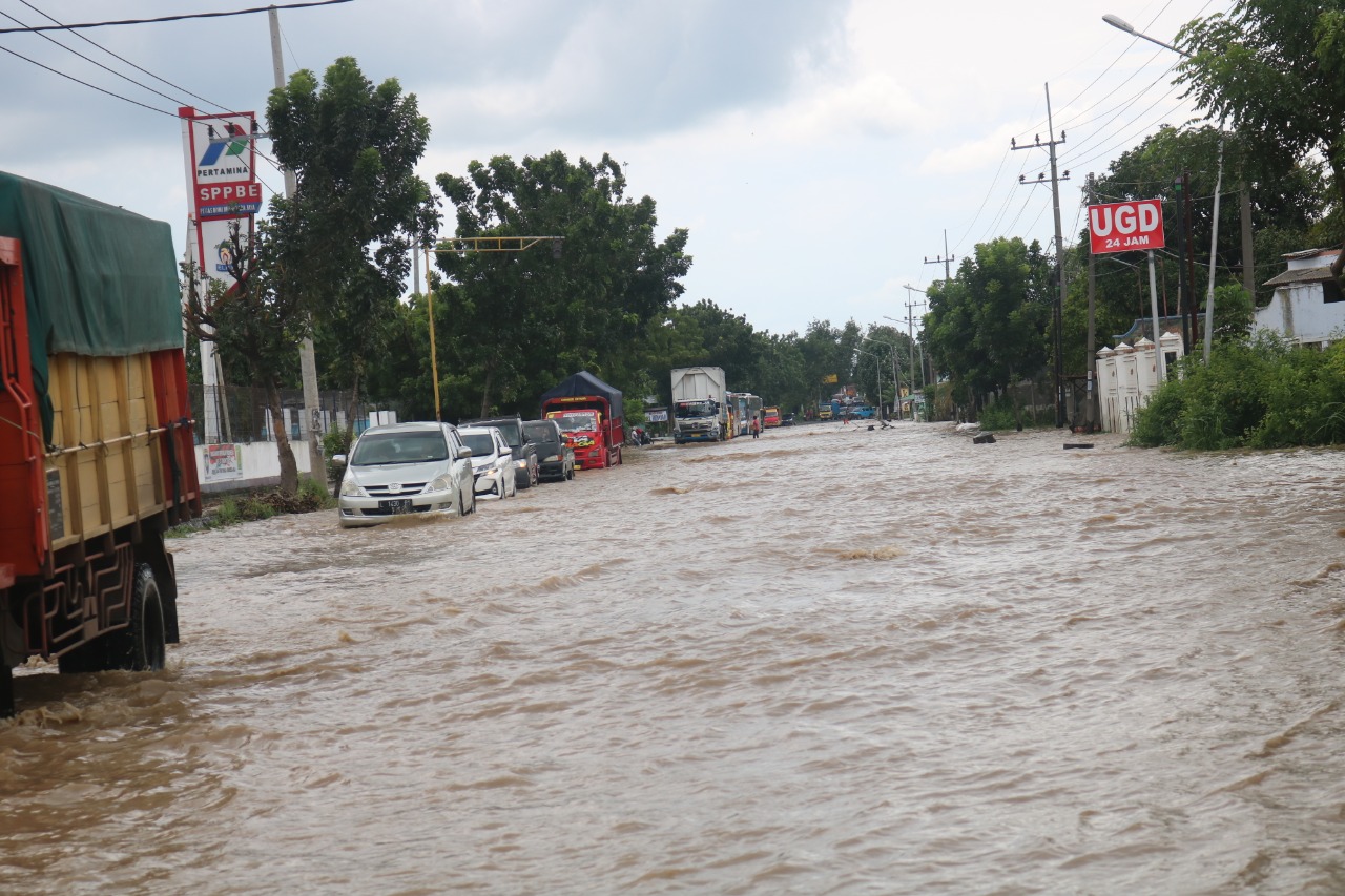 Banjir yang terjadi Bandar Kedungmulyo, Jombang. (Foto: Istimewa)