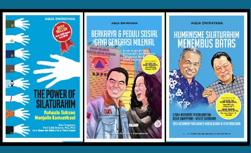 Trilogi buku karya Aqua Dwipayana. (Istimewa/Ngopibareng)