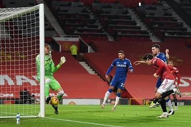 Manchester United Ditahan Imbang Everton 3-3, pada lanjutan Liga Inggris di Old Trafford, Minggu, 7 Februari 2021 dini hari WIB. (Foto: Twitter)